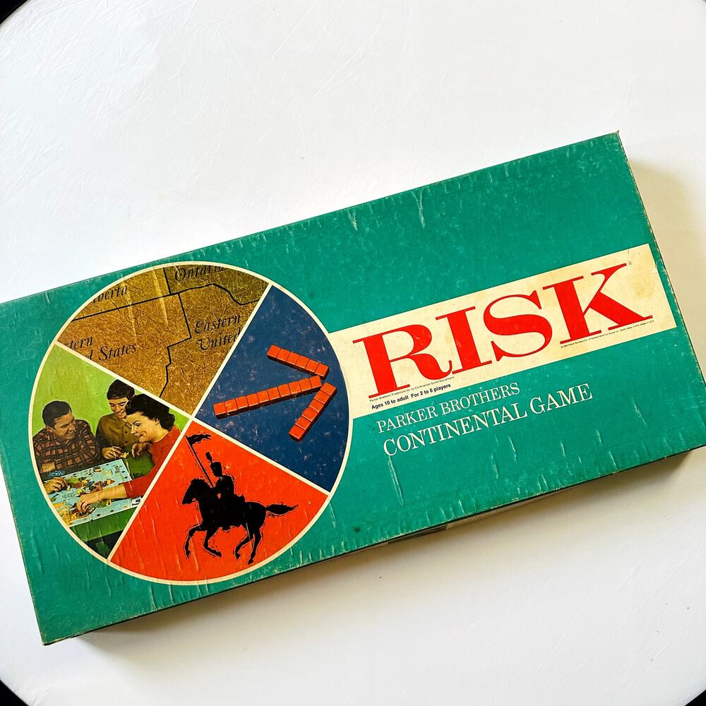 Vintage 1968 Risk Parker Brothers Continental Game Family Board Game